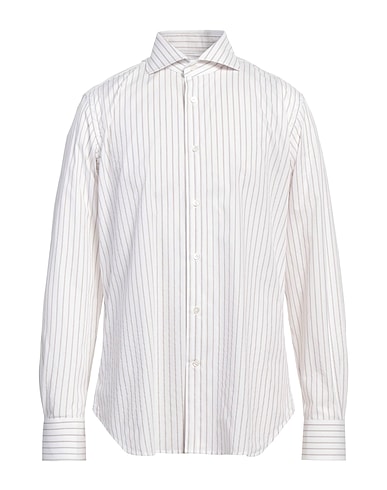 BORSA Striped shirt White 100% Cotton