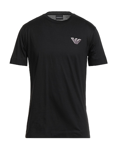 EMPORIO ARMANI Basic T-shirt Black 100% Cotton