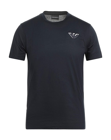 EMPORIO ARMANI Basic t-Shirt Ναυτικό μπλε 100% Βαμβάκι