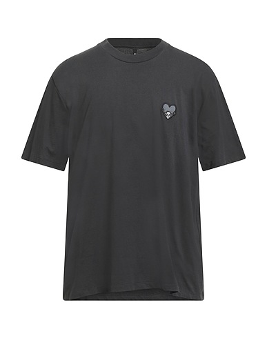 NEIL BARRETT Basic T-shirt Charcoal 100% Cotton