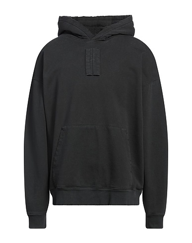 44 LABEL GROUP Hooded track jacket  Black 100% Cotton