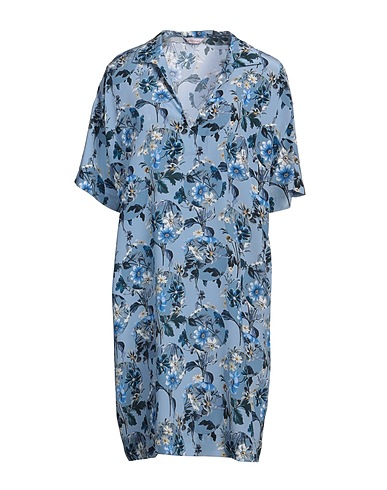 MIKI THUMB Short dress Light blue 100% Silk