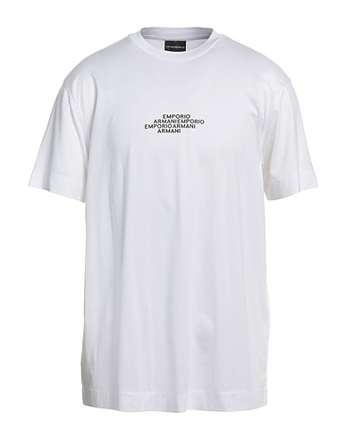 EMPORIO ARMANI T-shirt White 70% Lyocell, 30% Cotton