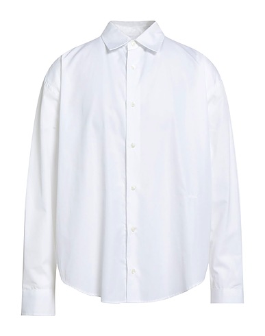 AMI ALEXANDRE MATTIUSSI Camicia tinta unita Bianco 100% Cotone