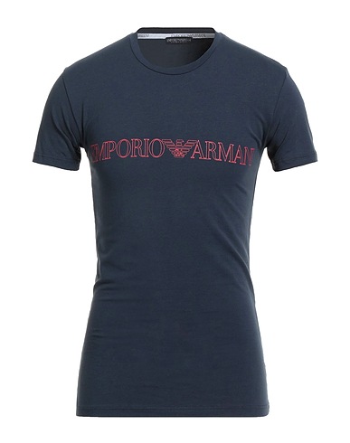 EMPORIO ARMANI Undershirt UNDERWEAR Midnight blue 95% Cotton, 5% Elastane