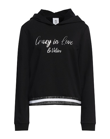 LE VOLIÈRE Hoodie Schwarz 95% Baumwolle, 5% Elastan