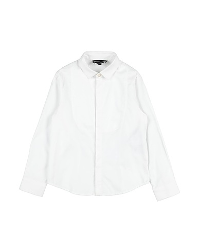 EMPORIO ARMANI Solid colour shirt White 100% Cotton