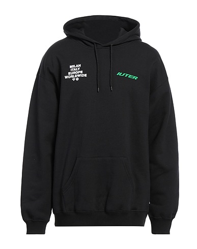 IUTER Hooded track jacket  Black 100% Cotton