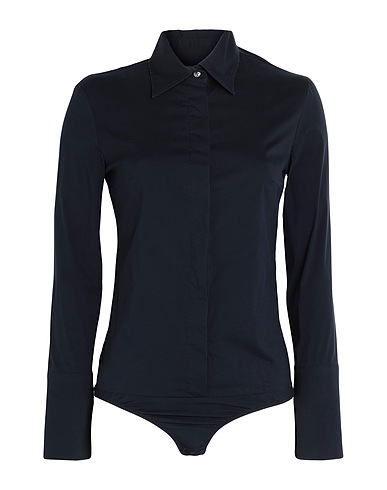 PATRIZIA PEPE TOPS Marineblau 72% Baumwolle, 25% Polyamid, 3% Elastan
