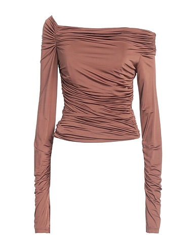 HELMUT LANG Top Brown 97% Viscose, 3% Elastane