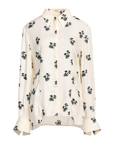 DEL CORE Patterned shirts & blouses Cream 86% Viscose, 14% Acrylic, Acetate, Silk