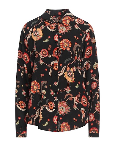 MOMONÍ Floral shirts & blouses Black 100% Silk