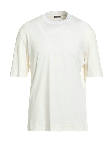 ZEGNA Basic T-shirt White 70% Cotton, 30% Silk