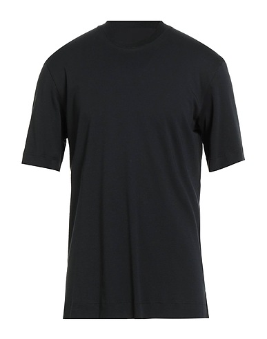 ZEGNA T-shirt Nero 70% Cotone, 30% Seta