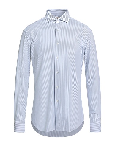 XACUS Striped shirt Midnight blue 86% Polyamide, 14% Elastane