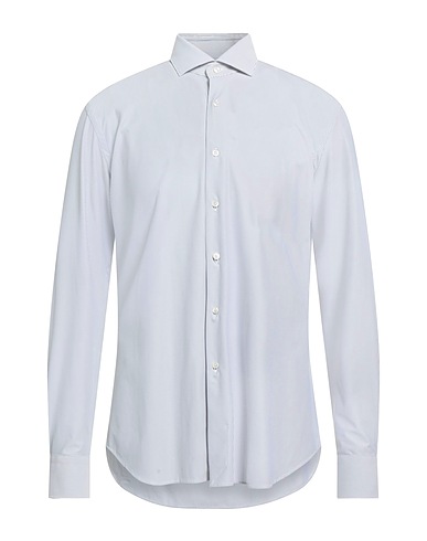 XACUS Striped shirt Grey 84% Polyamide, 16% Elastane