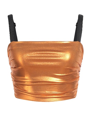DOLCE&GABBANA Top Copper 90% Polyester, 5% Silk, 5% Elastane