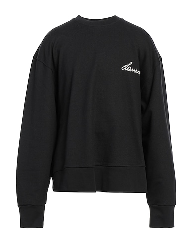 LANEUS Sweatshirt NERO 100% Cotton