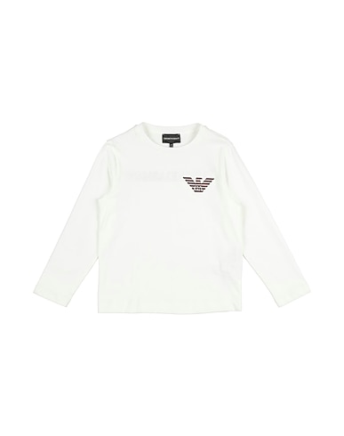 EMPORIO ARMANI T-shirt Off white 100% Cotton, Polyester