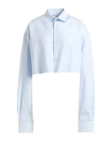 VETEMENTS Camicie  e bluse fantasia Celeste 100% Cotone