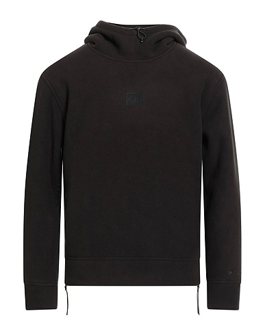 C.P. COMPANY Hooded sweatshirt Black 100% Polyester, Polyamide
