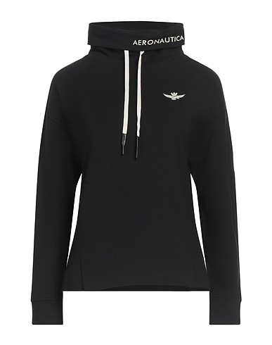 AERONAUTICA MILITARE Sweatshirt Black 95% Cotton, 5% Elastane
