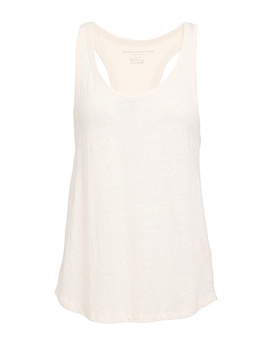 MAJESTIC FILATURES Vest Ivory 94% Linen, 6% Elastane