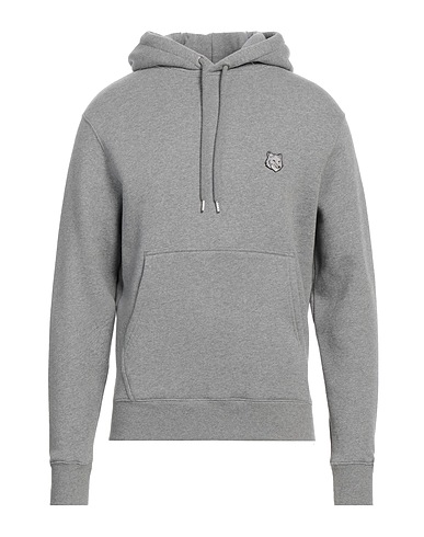 MAISON KITSUNÉ Hooded track jacket  Grey 100% Cotton