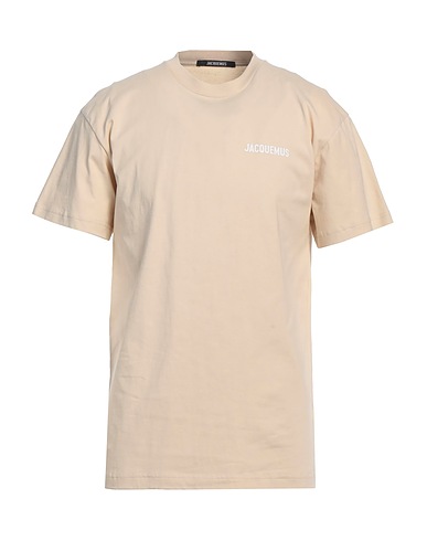 JACQUEMUS Basic t-Shirt Μπεζ 100% Οργανικό βαμβάκι