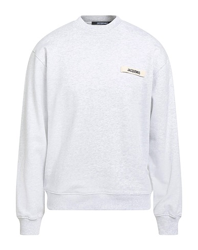 JACQUEMUS Sweatshirt Light grey 100% Organic cotton