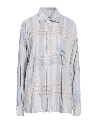FORTE DEI MARMI COUTURE Checked shirt Sky blue 82% Viscose, 18% Polyester