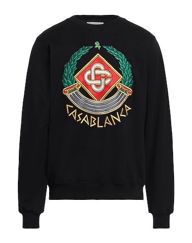 CASABLANCA Sweatshirt NERO 100% Organische Baumwolle, Elastan, Viskose