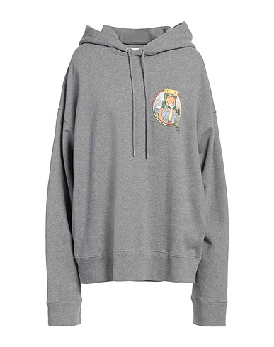 MAISON KITSUNÉ Hooded track jacket  Grey 100% Cotton