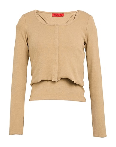 MAX&Co. Twin set BETTINA Sabbia 95% Cotone, 5% Elastan