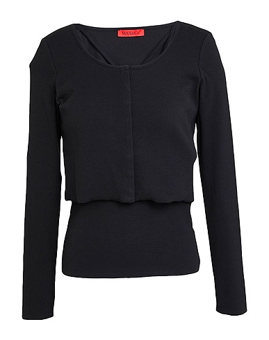 MAX&Co. Twin set BETTINA Black 95% Cotton, 5% Elastane