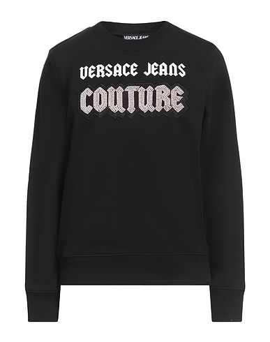 VERSACE JEANS COUTURE Sweatshirt Black 100% Cotton
