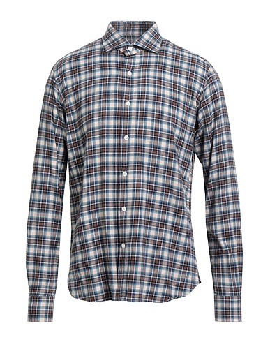 ORIAN Checked shirt MARRONE 100% Cotton