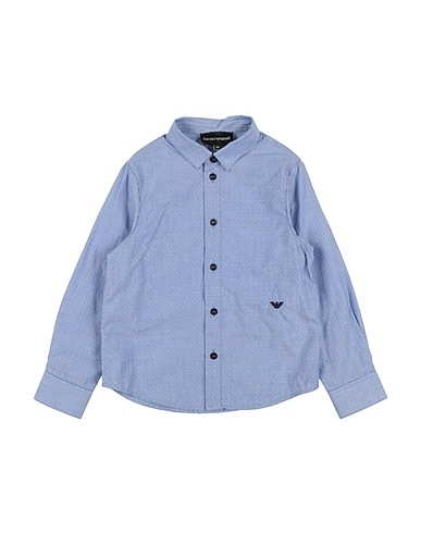 EMPORIO ARMANI Patterned shirt Blue 100% Cotton