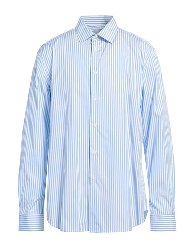 PAUL SMITH Gestreiftes Hemd Himmelblau 100% Baumwolle