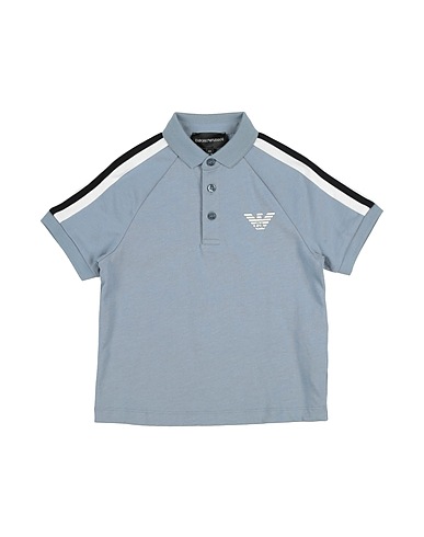 EMPORIO ARMANI Poloshirt Hellblau 100% Baumwolle