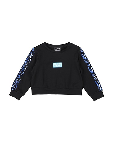 EA7 Sweatshirt Black 96% Cotton, 4% Elastane