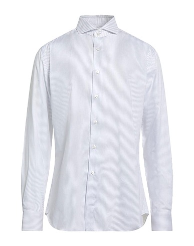 CELLINI Camicia a righe Bianco 100% Cotone