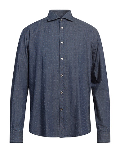 PMT Camicia di jeans Blu 100% Cotone