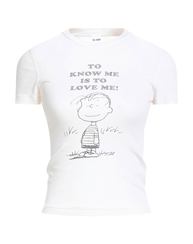 RE/DONE T-shirt Off white 100% Cotton