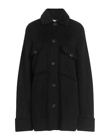 I HEART Solid colour shirts & blouses Black 53% Polyacrylic, 32% Wool, 13% Polyamide, 2% Polyester