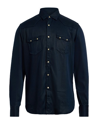 LARDINI Chemise de couleur unie 100% Lyocell