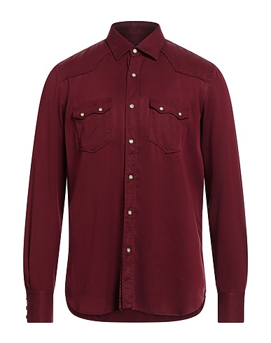 LARDINI Μονόχρωμο πουκάμισο 100% Lyocell