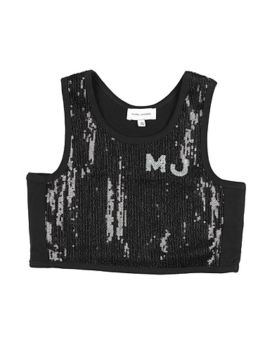 MARC JACOBS Top Black 100% Polyester, Cotton