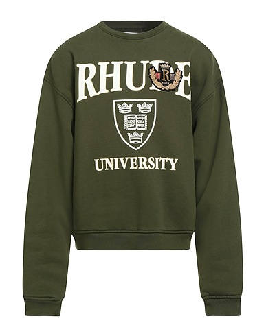 RHUDE Sweatshirt Military green 100% Cotton