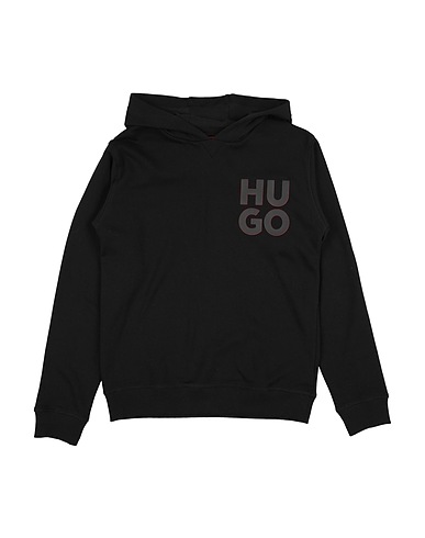 HUGO Sweatshirt Black 80% Cotton, 20% Polyester, Elastane